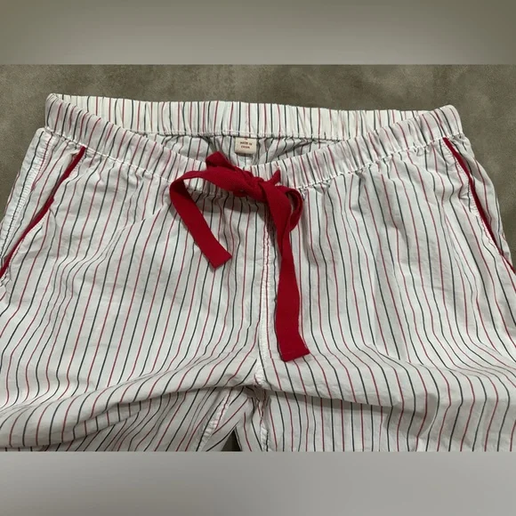 Brooks Brothers Women's White and Red Striped Pajama Set | 100% Cotton - Picture 5 of 7